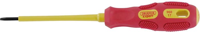 Tooled Up | Draper Draper Expert VDE Insulated Parallel Slotted Screwdriver 2.5mm 75mm Draper Draper Expert VDE Insulated Parallel Slotted Screwdriver 2.5mm 75mm