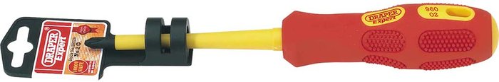 Tooled Up | Draper Draper Expert VDE Insulated Phillips Screwdriver PH2 100mm Draper Draper Expert VDE Insulated Phillips Screwdriver PH2 100mm