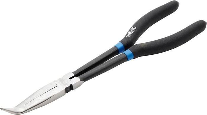 Tooled Up | Draper Draper Long Reach Bent Nose Pliers 280mm Draper Draper Long Reach Bent Nose Pliers 280mm