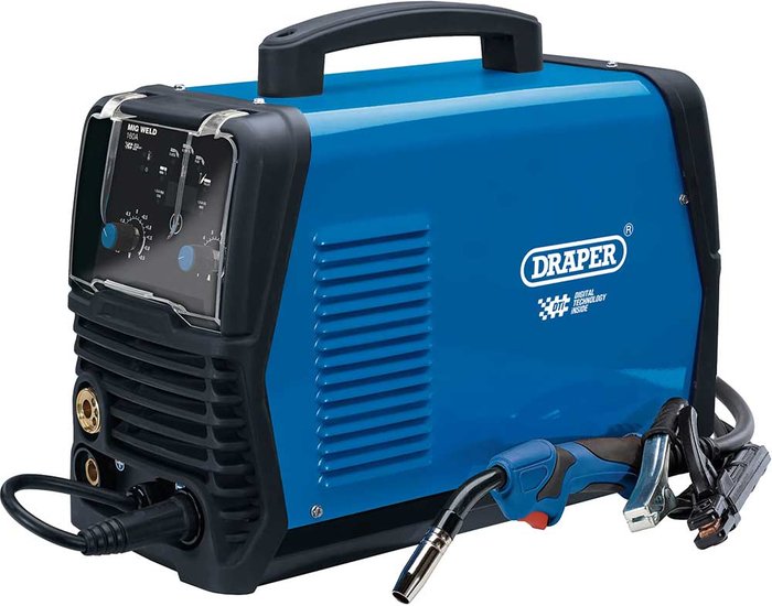Tooled Up | Draper Draper Gas/Gasless Ac/Dc Mig Aluminium Welder Dti 160A Draper Draper Gas/Gasless Ac/Dc Mig Aluminium Welder Dti 160A