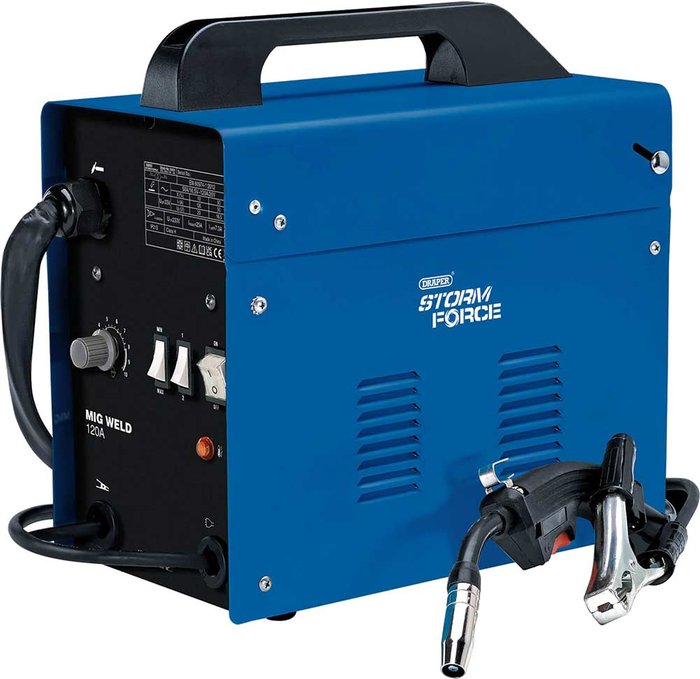 Tooled Up | Draper Draper Storm Force Gasless Mig Welder 120A Draper Draper Storm Force Gasless Mig Welder 120A