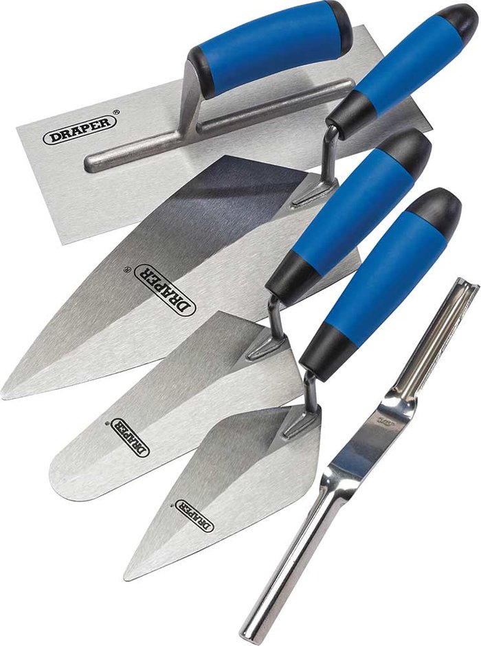 Tooled Up | Draper Draper 5 Piece Soft Grip Trowel Set Draper Draper 5 Piece Soft Grip Trowel Set
