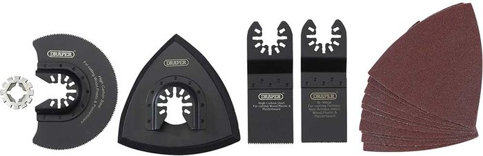 Tooled Up | Draper Draper 15 Piece Oscillating Multi Tool Accessory Set Draper Draper 15 Piece Oscillating Multi Tool Accessory Set