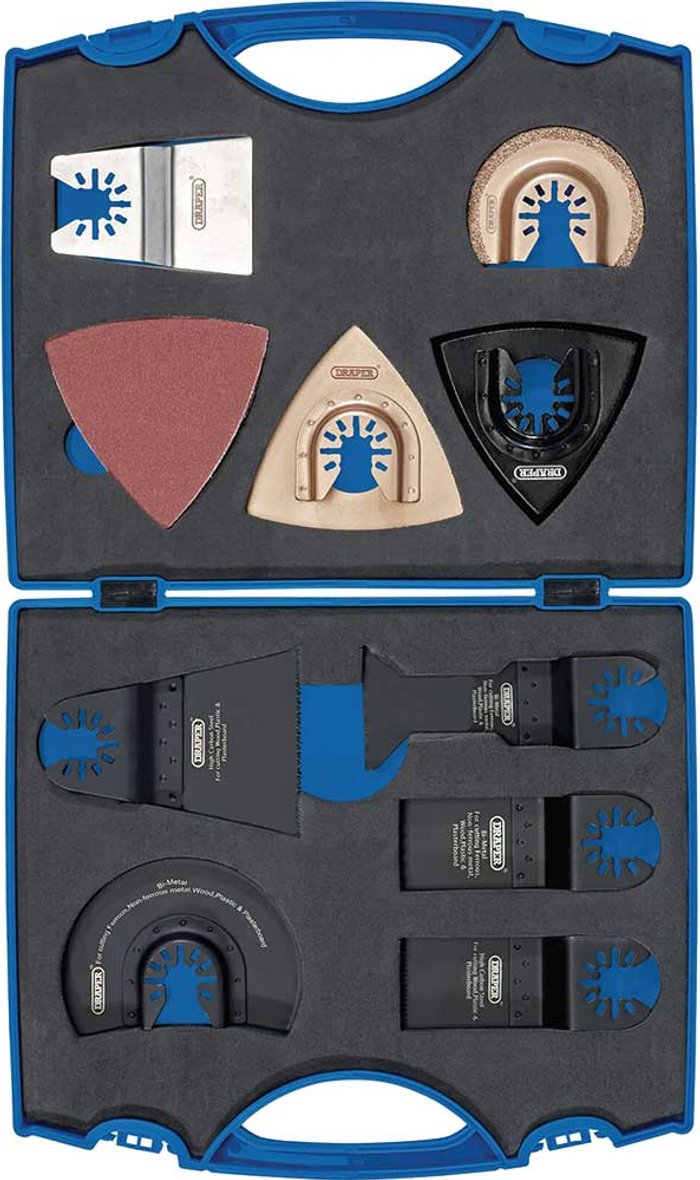 Tooled Up | Draper Draper 20 Piece Oscillating Multi-Tool Accessory Set Draper Draper 20 Piece Oscillating Multi-Tool Accessory Set