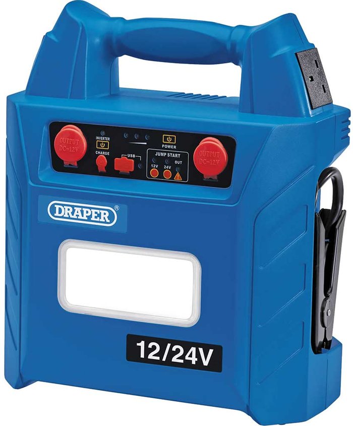 Tooled Up | Draper Draper JS3000 Emergency Jump Starter, Powerbank and Worklight 12v or 24v Draper Draper JS3000 Emergency Jump Starter, Powerbank and Worklight 12v or 24v