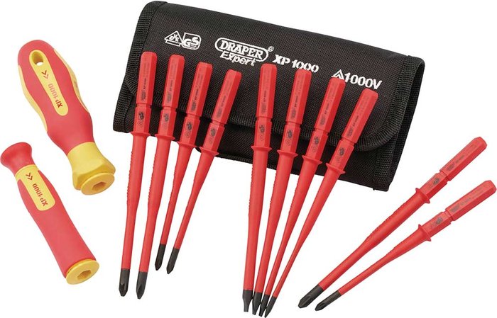 Tooled Up | Draper Draper Ergo Plus VDE Insulated Screwdriver Set Draper Draper Ergo Plus VDE Insulated Screwdriver Set