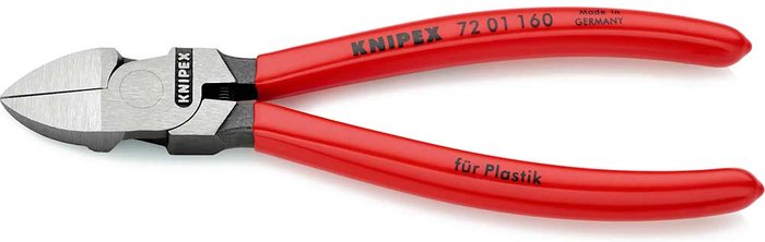 Tooled Up | Knipex Knipex 72 01 Diagonal Cutting Pliers for Plastics 160mm Knipex Knipex 72 01 Diagonal Cutting Pliers for Plastics 160mm