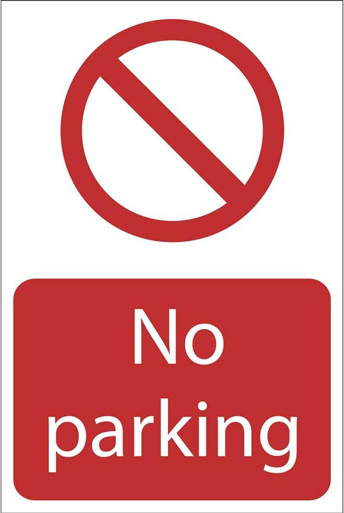 Tooled Up | Draper Draper No Parking Sign 200mm 300mm Standard Draper Draper No Parking Sign 200mm 300mm Standard