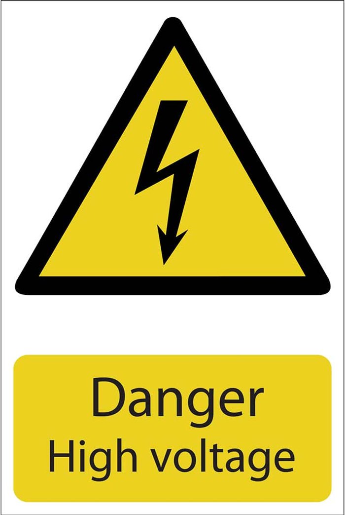 Tooled Up | Draper Draper Danger High Voltage Sign 200mm 300mm Standard Draper Draper Danger High Voltage Sign 200mm 300mm Standard