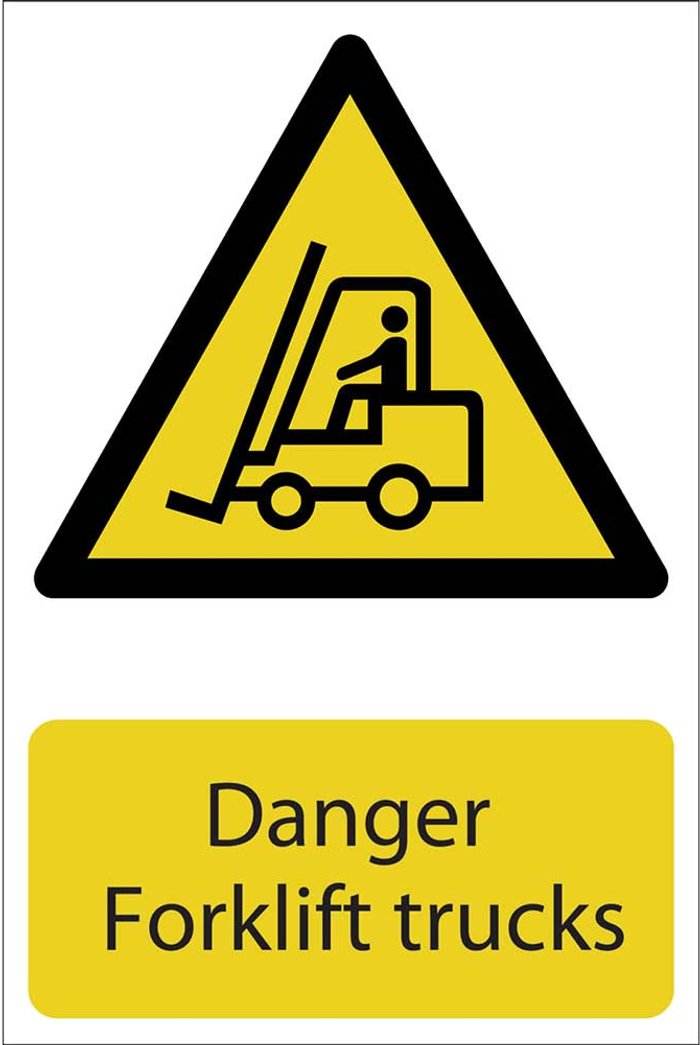 Tooled Up | Draper Draper Danger Forklift Trucks Sign 200mm 300mm Standard Draper Draper Danger Forklift Trucks Sign 200mm 300mm Standard