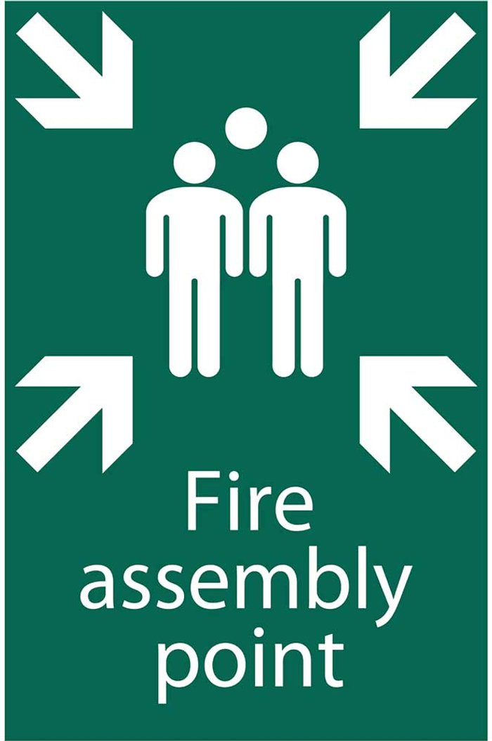 Tooled Up | Draper Draper Fire Assembly Point Sign 200mm 300mm Standard Draper Draper Fire Assembly Point Sign 200mm 300mm Standard