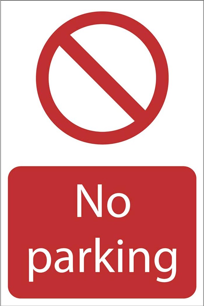 Tooled Up | Draper Draper No Parking Sign 400mm 600mm Standard Draper Draper No Parking Sign 400mm 600mm Standard