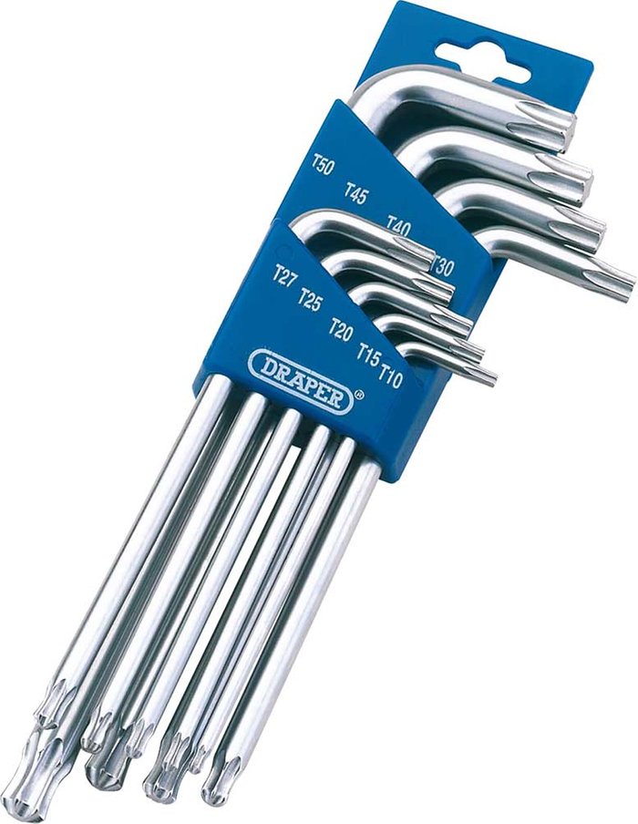 Tooled Up | Draper Draper 9 Piece Ball End Torx Key Set Draper Draper 9 Piece Ball End Torx Key Set