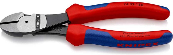 Tooled Up | Knipex Knipex 74 02 Diagonal Cutting Pliers 180mm Knipex Knipex 74 02 Diagonal Cutting Pliers 180mm