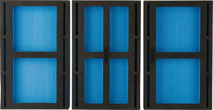 Tooled Up | Draper Draper 1,4 Drawer EVA Insert Infill Tray (3 Piece) - Blue, Black Draper Draper 1,4 Drawer EVA Insert Infill Tray (3 Piece) - Blue, Black