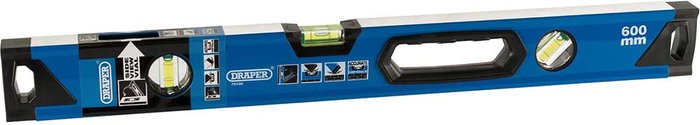 Tooled Up | Draper Draper Side View Box Section Spirit Level 24 Draper Draper Side View Box Section Spirit Level 24