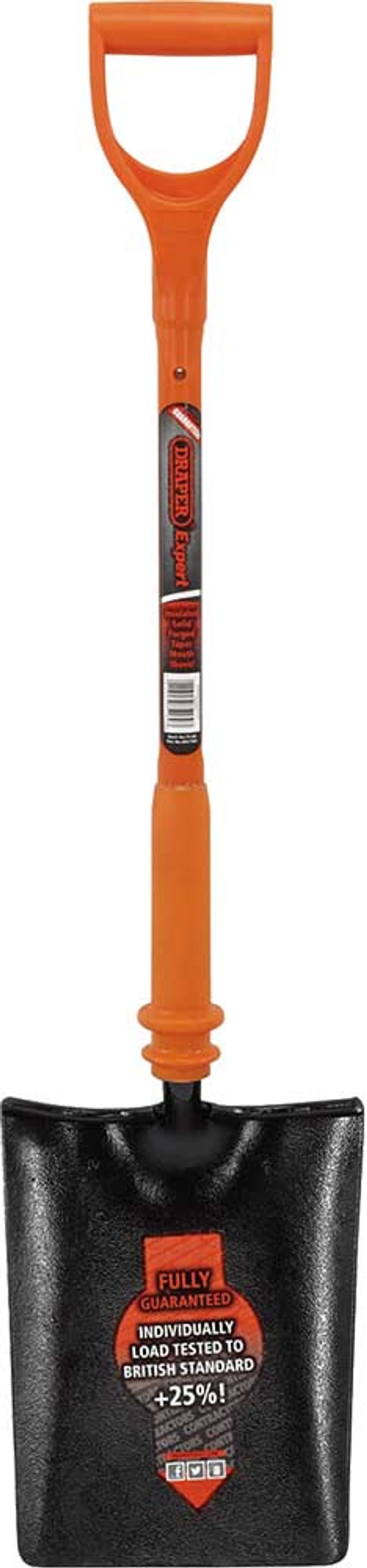 Tooled Up | Draper Draper Expert Taper Mouth Shovel Fully Insulated Solid Forged Draper Draper Expert Taper Mouth Shovel Fully Insulated Solid Forged