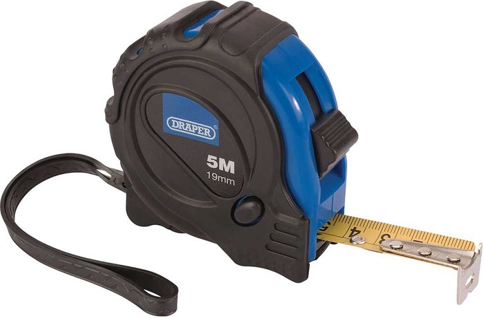 Tooled Up | Draper Draper Soft Grip Tape Measure Imperial & Metric 16ft / 5m 19mm Draper Draper Soft Grip Tape Measure Imperial & Metric 16ft / 5m 19mm