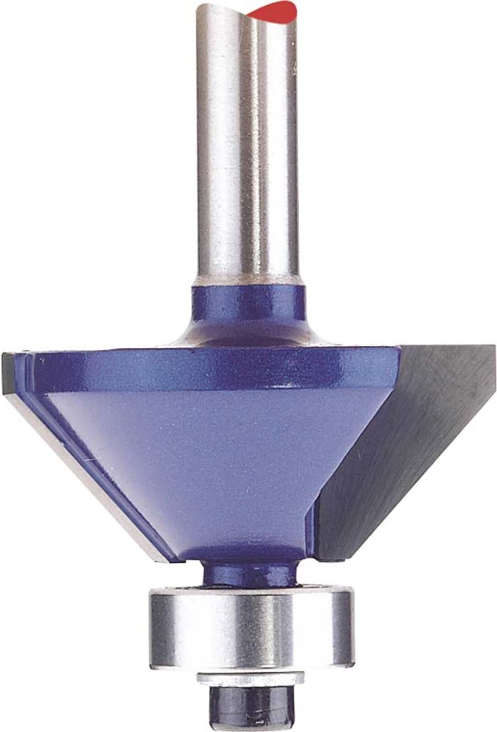 Tooled Up | Draper Draper Bearing Guided Chamferring Router Cutter 30mm 30mm 1/4 Draper Draper Bearing Guided Chamferring Router Cutter 30mm 30mm 1/4