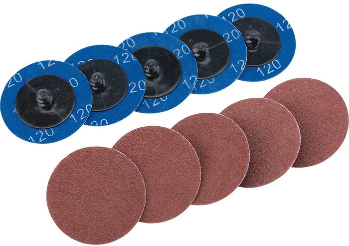 Tooled Up | Draper Draper 50mm Diameter Aluminium Oxide Sanding Disc 50mm 120g Pack of 10 Draper Draper 50mm Diameter Aluminium Oxide Sanding Disc 50mm 120g Pack of 10