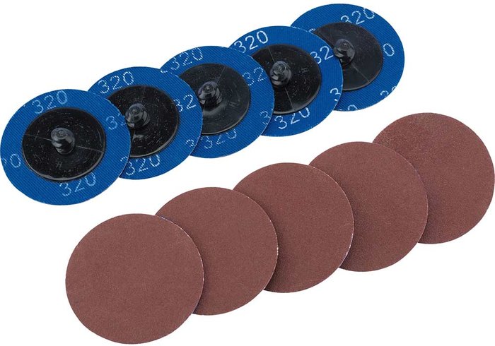 Tooled Up | Draper Draper 50mm Diameter Aluminium Oxide Sanding Disc 50mm 320g Pack of 10 Draper Draper 50mm Diameter Aluminium Oxide Sanding Disc 50mm 320g Pack of 10
