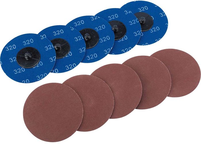 Tooled Up | Draper Draper 50mm Diameter Aluminium Oxide Sanding Disc 75mm 320g Pack of 10 Draper Draper 50mm Diameter Aluminium Oxide Sanding Disc 75mm 320g Pack of 10