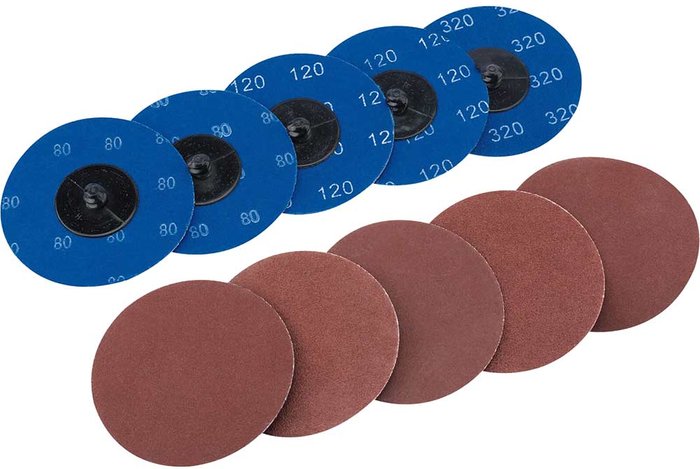 Tooled Up | Draper Draper 50mm Diameter Aluminium Oxide Sanding Disc 75mm Assorted Pack of 10 Draper Draper 50mm Diameter Aluminium Oxide Sanding Disc 75mm Assorted Pack of 10