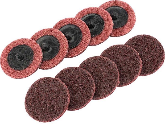 Tooled Up | Draper Draper Polycarbide Abrasive Pad Disc 50mm 50mm Medium Pack of 10 Draper Draper Polycarbide Abrasive Pad Disc 50mm 50mm Medium Pack of 10