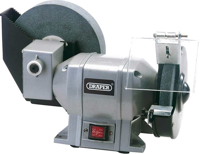 Tooled Up | Draper Draper GWD200A Wet and Dry Bench Grinder 240v Draper Draper GWD200A Wet and Dry Bench Grinder 240v