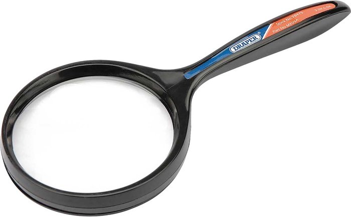 Tooled Up | Draper Draper 3x Round Magnifying Glass 65mm Draper Draper 3x Round Magnifying Glass 65mm