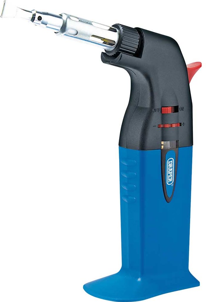 Tooled Up | Draper Draper Soldering And Heat Gas Torch - Black/Blue Draper Draper Soldering And Heat Gas Torch - Black/Blue
