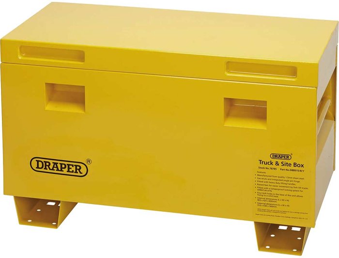 Tooled Up | Draper Draper Contractors Secure Storage Box - Yellow Draper Draper Contractors Secure Storage Box - Yellow