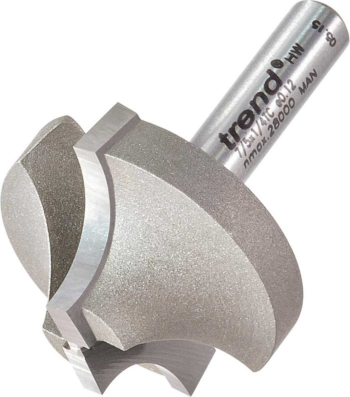Tooled Up | Trend Trend Ovolo Rounding Over Router Cutter 31mm 16mm 1/4 Trend Trend Ovolo Rounding Over Router Cutter 31mm 16mm 1/4
