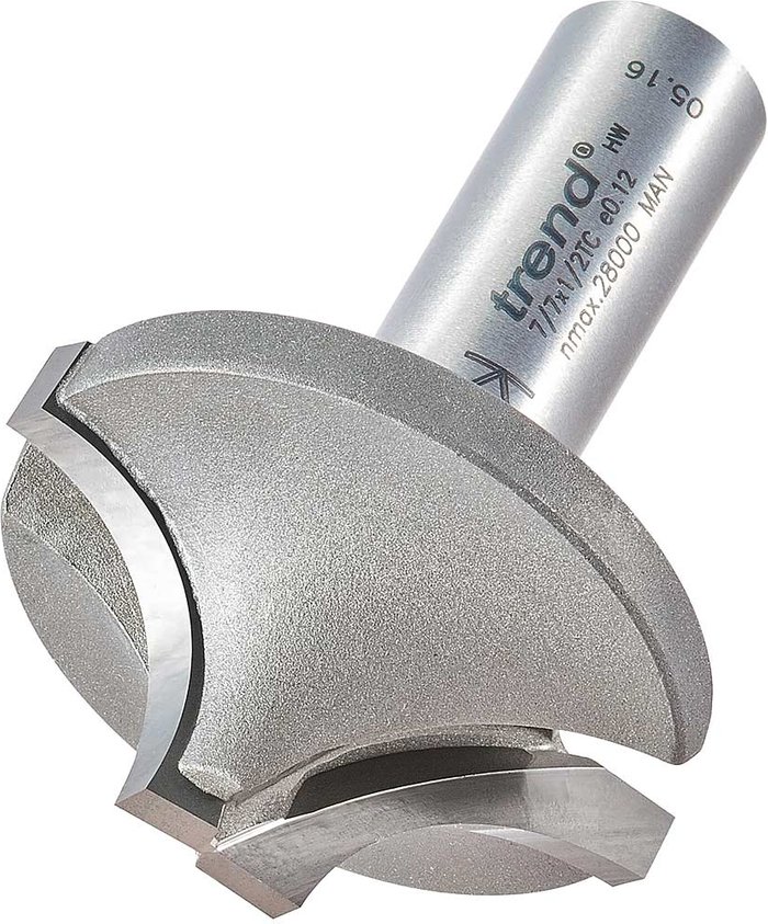 Tooled Up | Trend Trend Ovolo Rounding Over Router Cutter 41mm 20mm 1/2 Trend Trend Ovolo Rounding Over Router Cutter 41mm 20mm 1/2