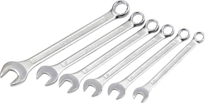 Tooled Up | Draper Draper 6 Piece Combination Spanner Set Draper Draper 6 Piece Combination Spanner Set