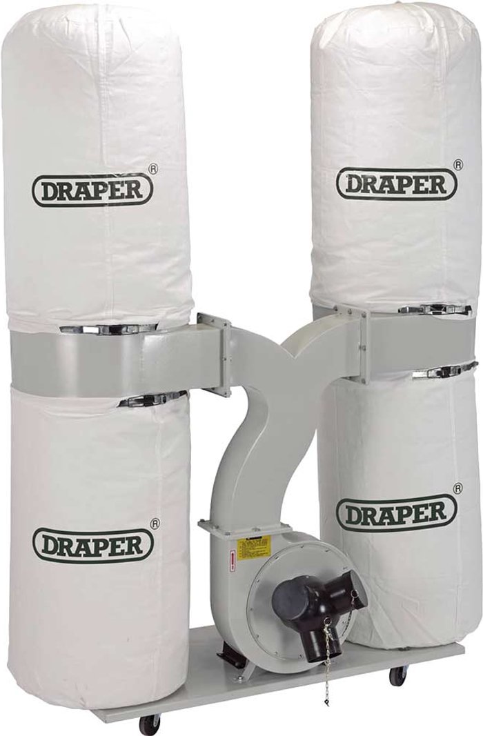 Tooled Up | Draper Draper DE2200 Dust Extractor 240v Draper Draper DE2200 Dust Extractor 240v