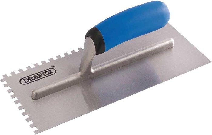 Tooled Up | Draper Draper Soft Grip Adhesive Spreading Trowel 11 Draper Draper Soft Grip Adhesive Spreading Trowel 11