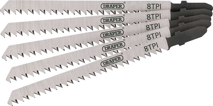Tooled Up | Draper Draper Expert 5 Piece DT301CD Jigsaw Blade Set Draper Draper Expert 5 Piece DT301CD Jigsaw Blade Set