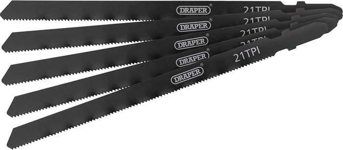 Tooled Up | Draper Draper Expert 5 Piece DT318A Jigsaw Blade Set Draper Draper Expert 5 Piece DT318A Jigsaw Blade Set