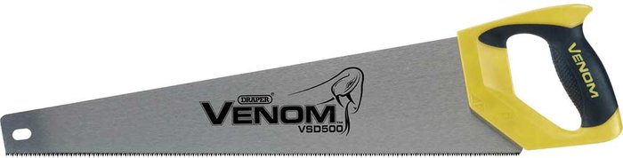 Tooled Up | Draper Venom 12PPI Hp Hand Saw - Yellow / 50cm Draper Venom 12PPI Hp Hand Saw - Yellow / 50cm