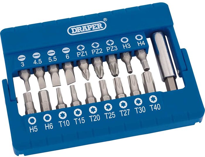 Tooled Up | Draper Draper19 Piece Magnetic Bit Screwdriver Set Draper Draper19 Piece Magnetic Bit Screwdriver Set