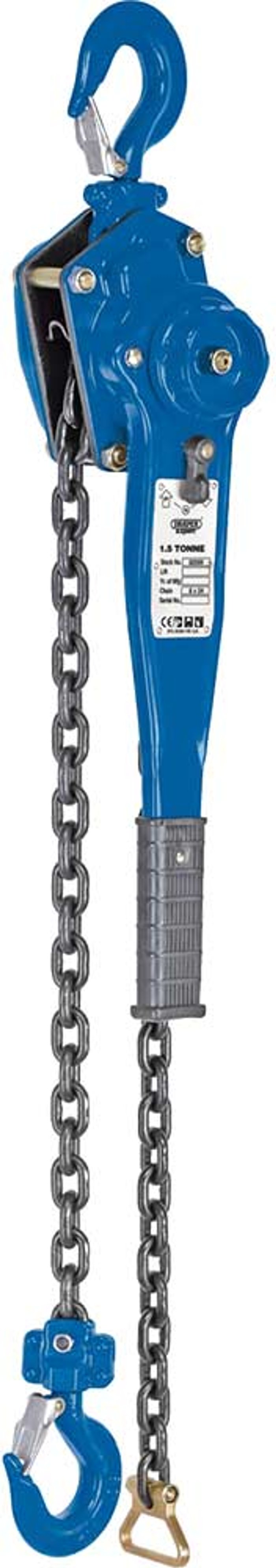 Tooled Up | Draper Draper Chain Lever Hoist 1500Kg Draper Draper Chain Lever Hoist 1500Kg