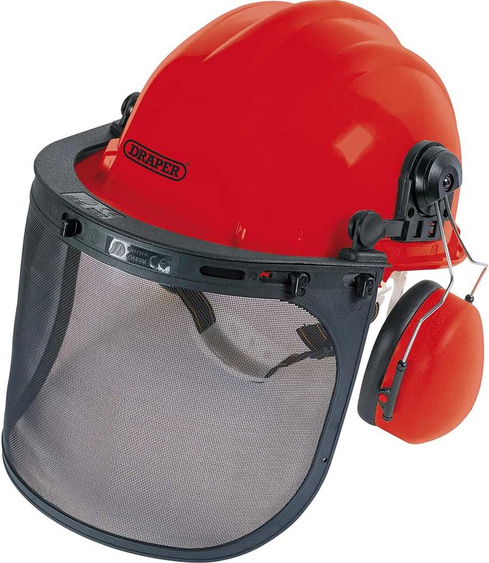 Tooled Up | Draper Draper Forestry Helmet Mesh Visor and Ear Defenders Draper Draper Forestry Helmet Mesh Visor and Ear Defenders