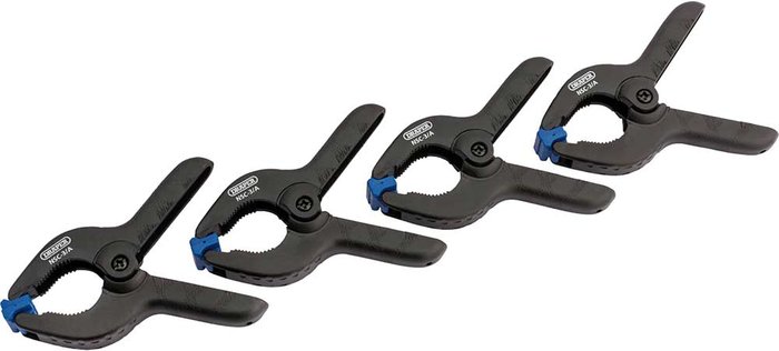 Tooled Up | Draper Draper 4 Piece Spring Clamp Set Draper Draper 4 Piece Spring Clamp Set