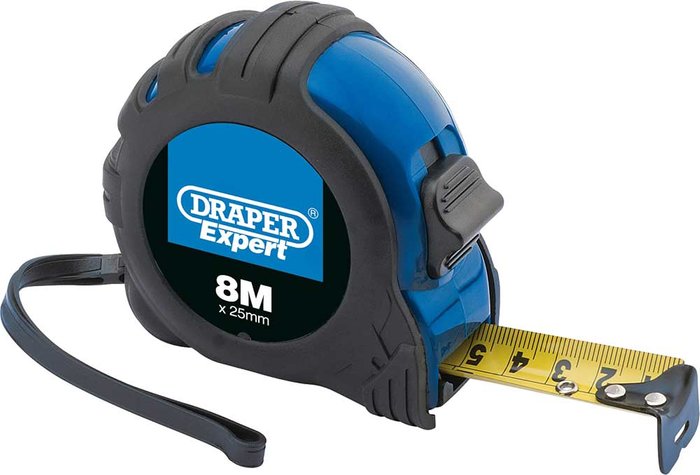 Tooled Up | Draper Draper Expert Professional Measuring Tape Imperial & Metric 26ft / 8m 25mm Draper Draper Expert Professional Measuring Tape Imperial & Metric 26ft / 8m 25mm
