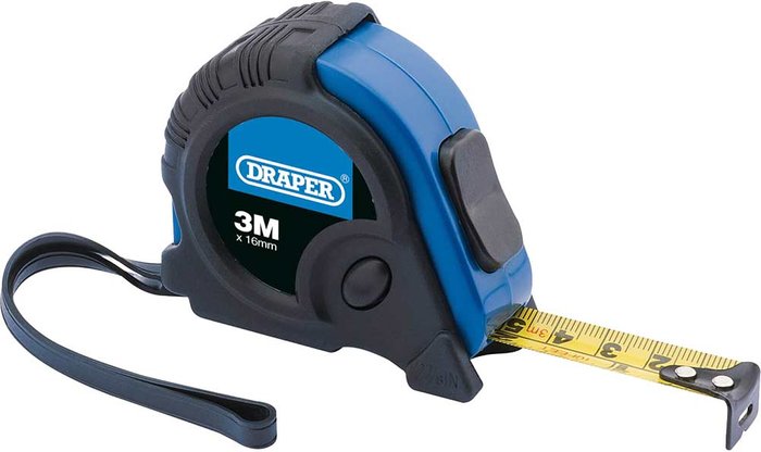 Tooled Up | Draper Draper Professional Measuring Tape Imperial & Metric 10ft / 3m 16mm Draper Draper Professional Measuring Tape Imperial & Metric 10ft / 3m 16mm