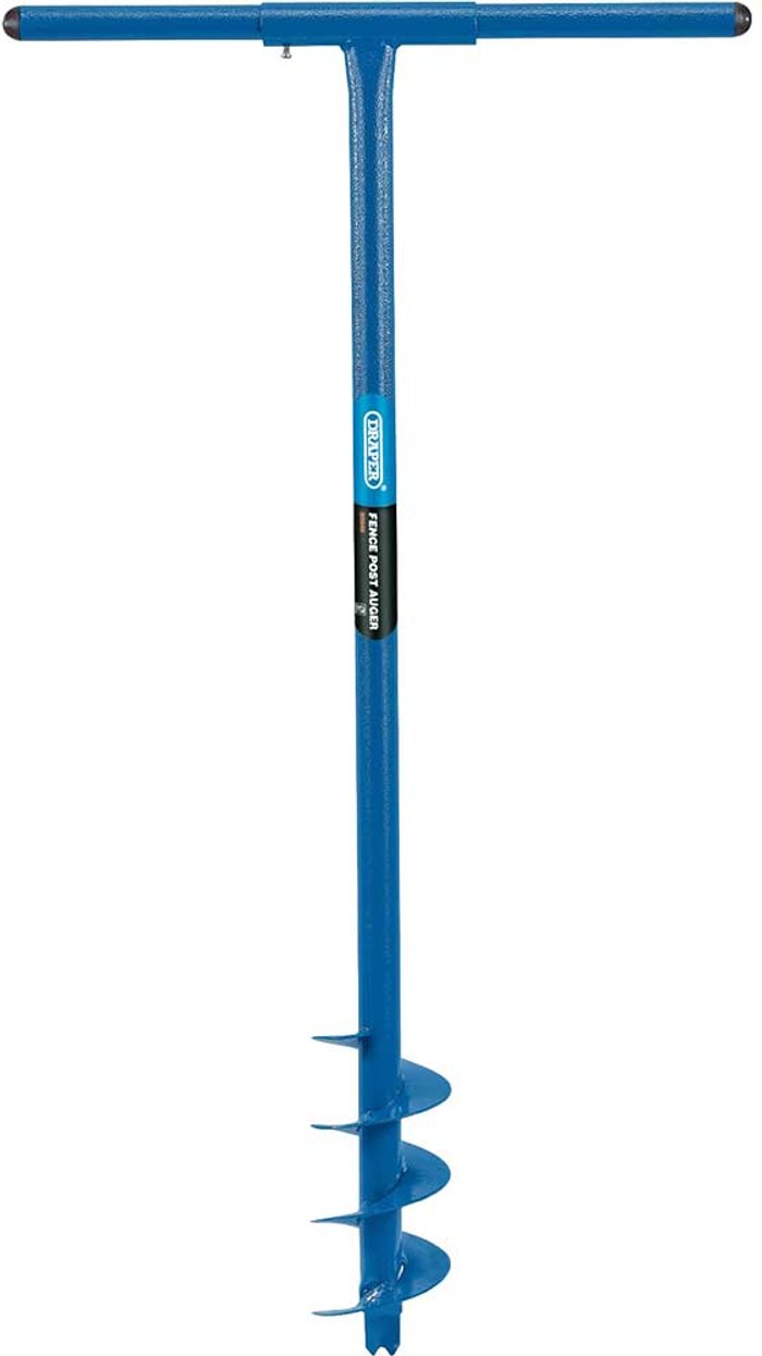 Tooled Up | Draper Draper Fence Post Auger - Blue / 95cm Draper Draper Fence Post Auger - Blue / 95cm