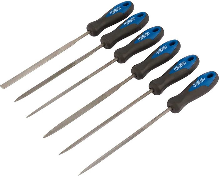 Tooled Up | Draper Draper 6 Piece Soft Grip Needle File Set Draper Draper 6 Piece Soft Grip Needle File Set