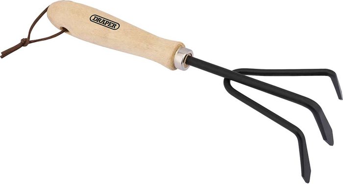 Tooled Up | Draper Draper Carbon Steel Hand Cultivator Hardwood Handle Draper Draper Carbon Steel Hand Cultivator Hardwood Handle
