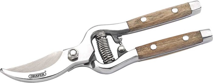 Tooled Up | Draper Draper Bypass Secateurs with Ash Handles - 210mm Draper Draper Bypass Secateurs with Ash Handles - 210mm